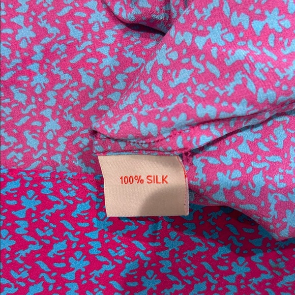 Chic Purple Patterned Blouse - Picture 6 of 6